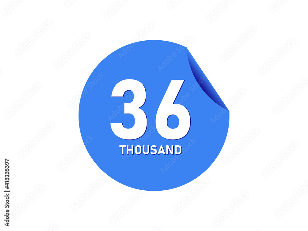 36 Thousand texts on the blue sticker 36 Thousand texts on the blue sticker