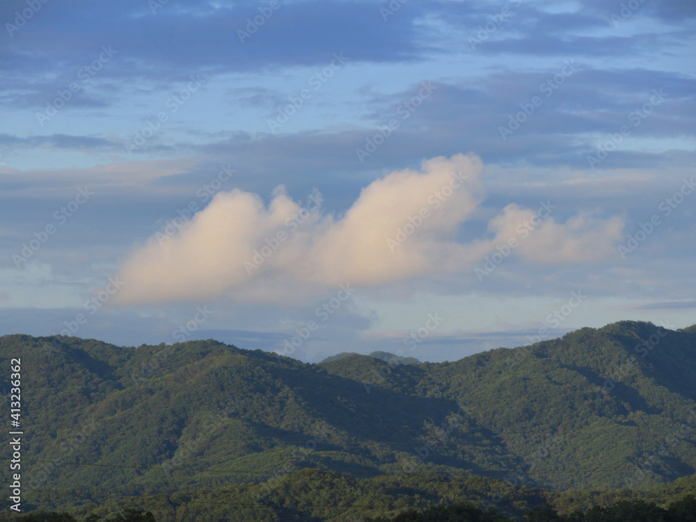 Fototapeta premium clouds over the mountains
