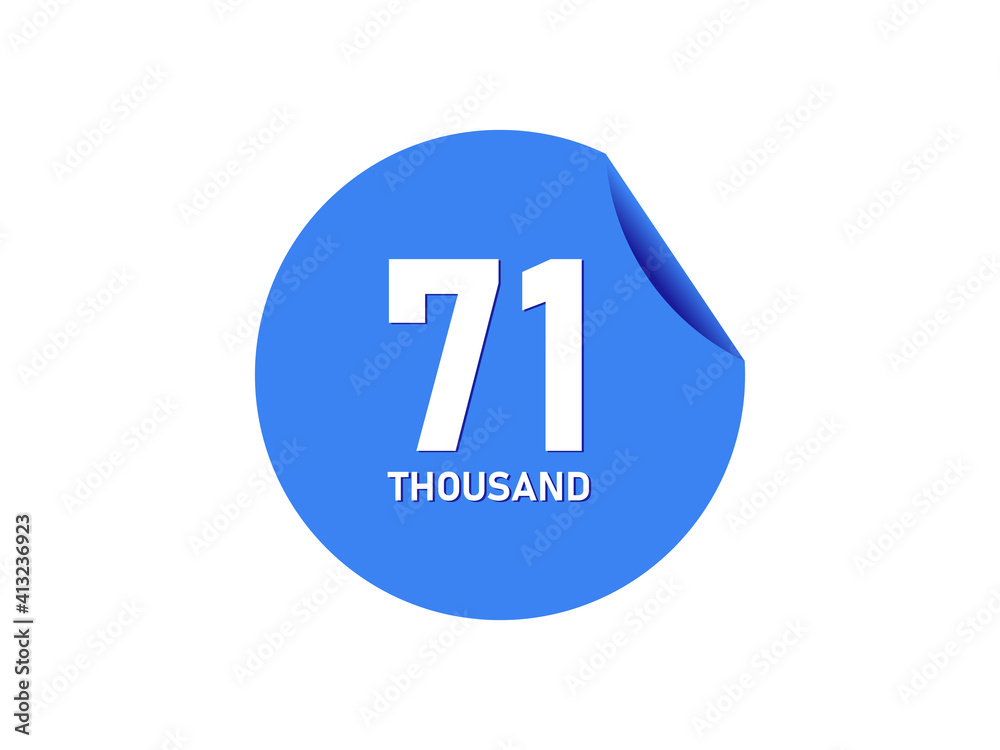 71 Thousand texts on the blue sticker 71 Thousand texts on the blue sticker