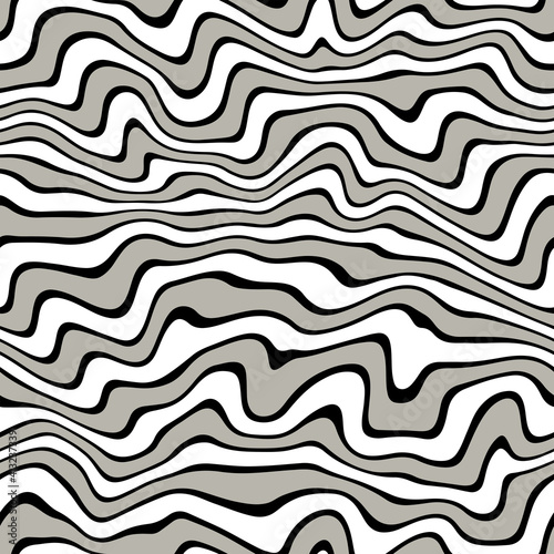 Vector seamless pattern. Abstract grunge texture with fluid stains. Creative background with beige blots. Decorative design with stone wavy stains. Can be used as swatch for illustrator.