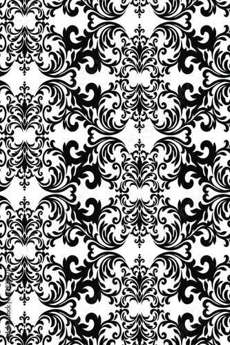 Set of Oriental vector damask patterns for greeting cards and wedding invitations.