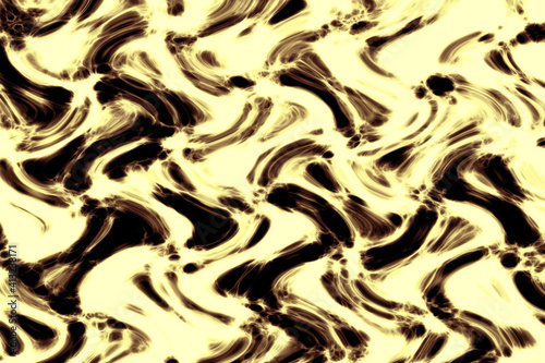 Blurry lines and strokes in the light yellow background