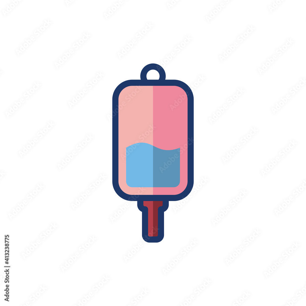 Infuse Blood Bag Icon Design Vector Template Illustration Infuse Blood Bag Icon Design Vector Template Illustration