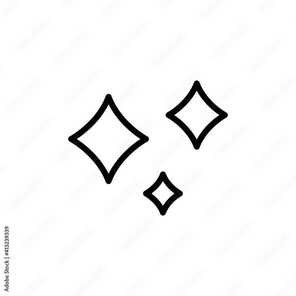 Sparkle Icon Design Vector Template Illustration Sparkle Icon Design Vector Template Illustration