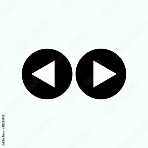 Free Download Play button icon in trendy flat style isolated on grey background. Play symbol for your web site design, logo, app, UI. Vector illustration - GFXLoad