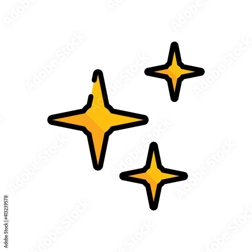 Sparkle Icon Design Vector Template Illustration
