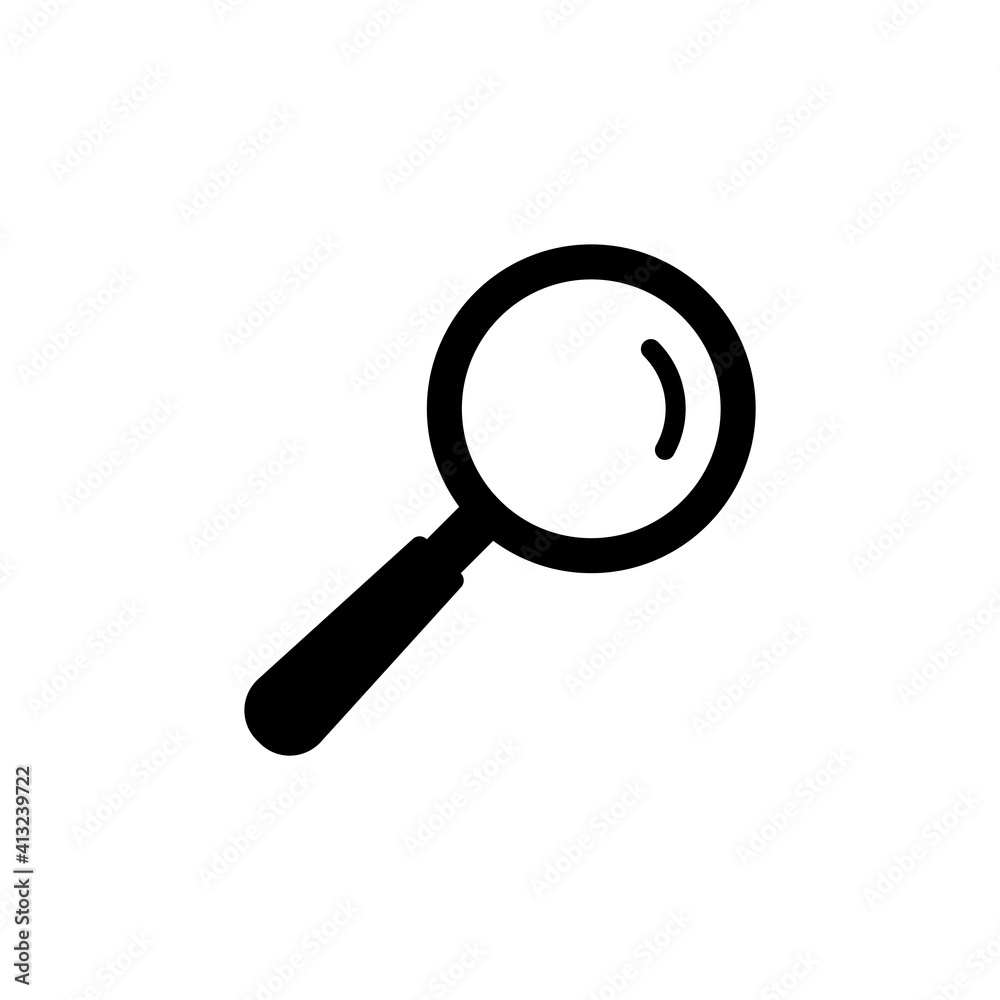 Magnifying Icon Design Illustration Template