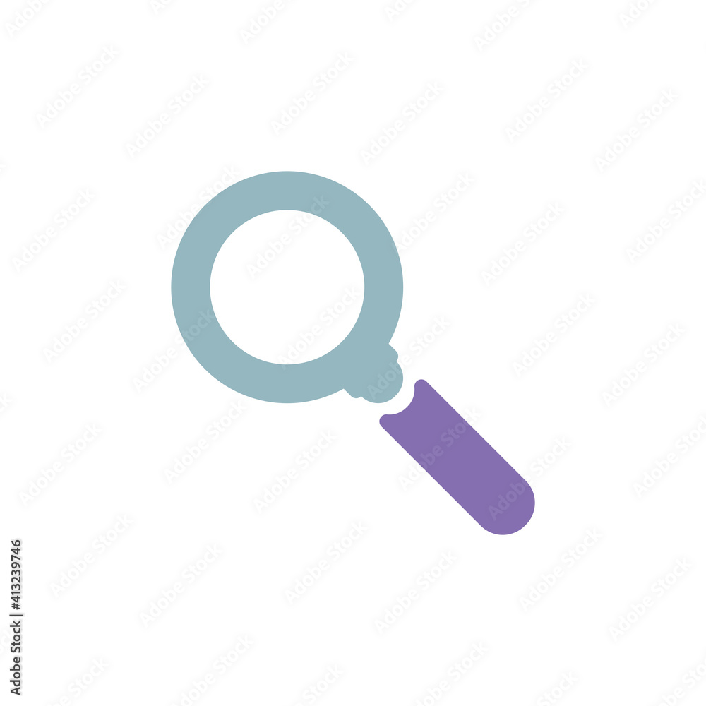 Magnifying Icon Design Illustration Template Magnifying Icon Design Illustration Template