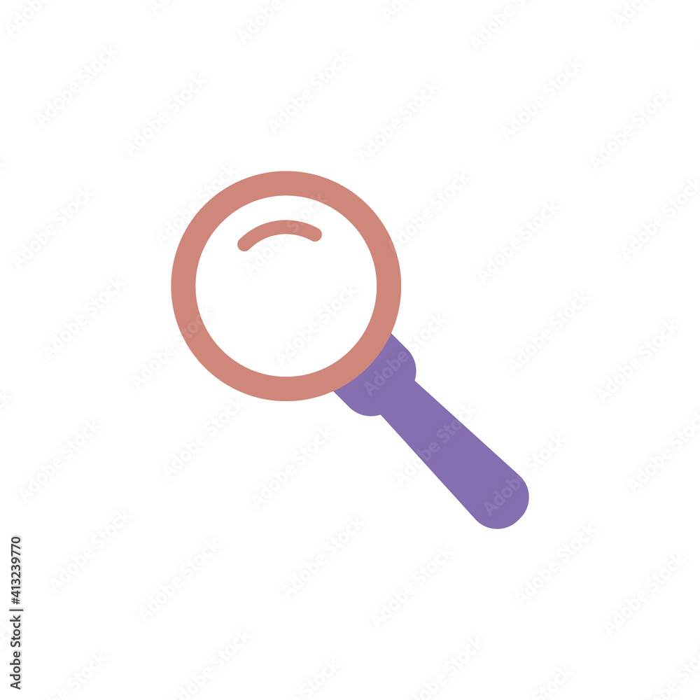 Magnifying Icon Design Illustration Template Magnifying Icon Design Illustration Template