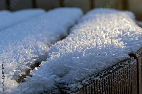 Ice crystals.