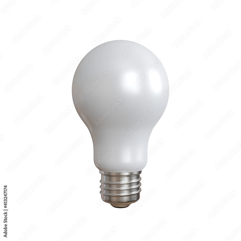 Light bulb isolated on white background. 3d illustration. Light bulb isolated on white background. 3d illustration.