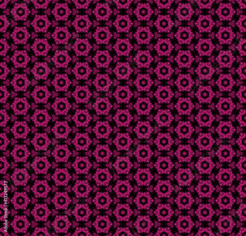 Wallpaper Mural An old purple ornament made of unusual flowers Torontodigital.ca