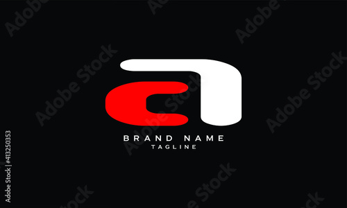 CA, AC, A, Abstract initial monogram letter alphabet logo design