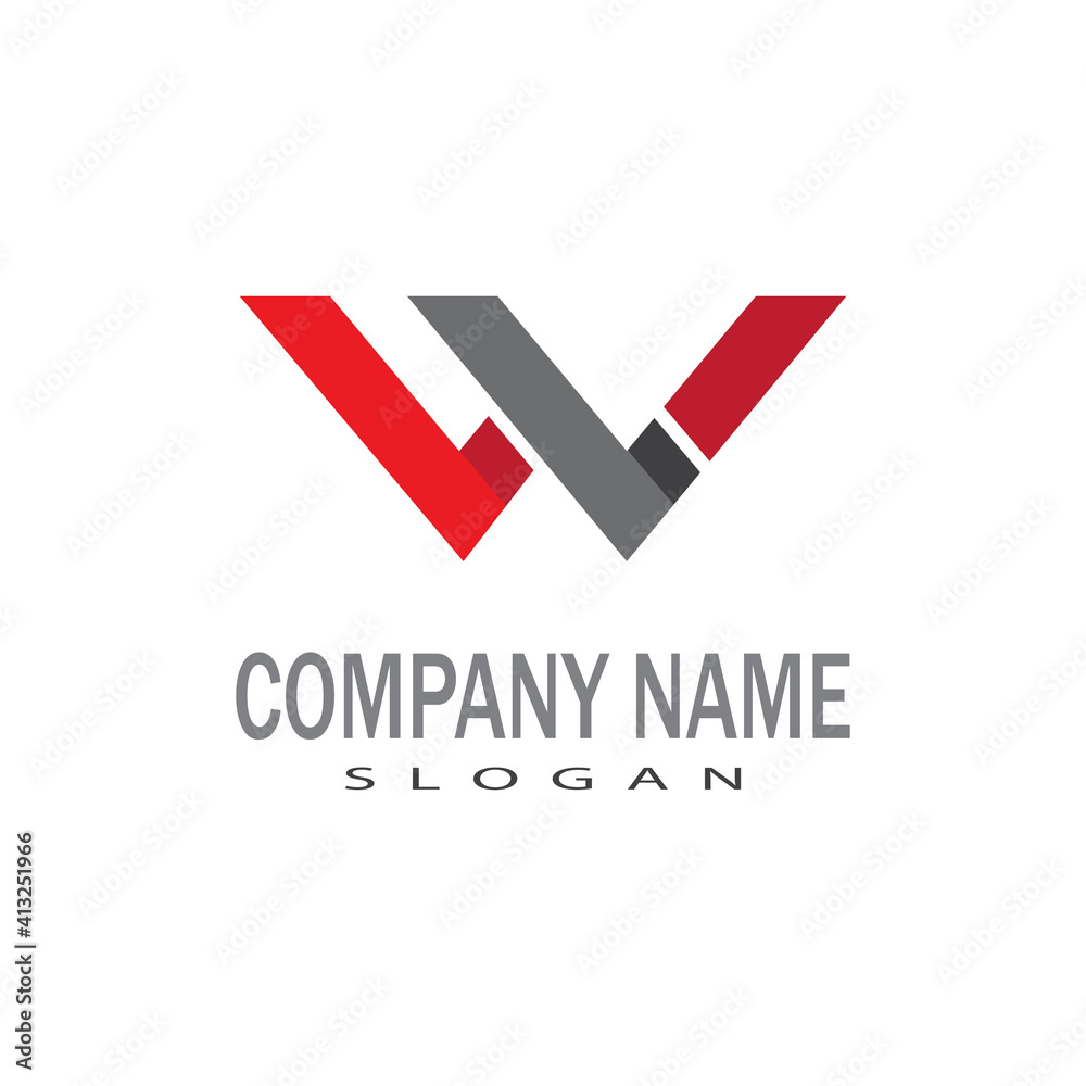 W Letter Logo Template W Letter Logo Template
