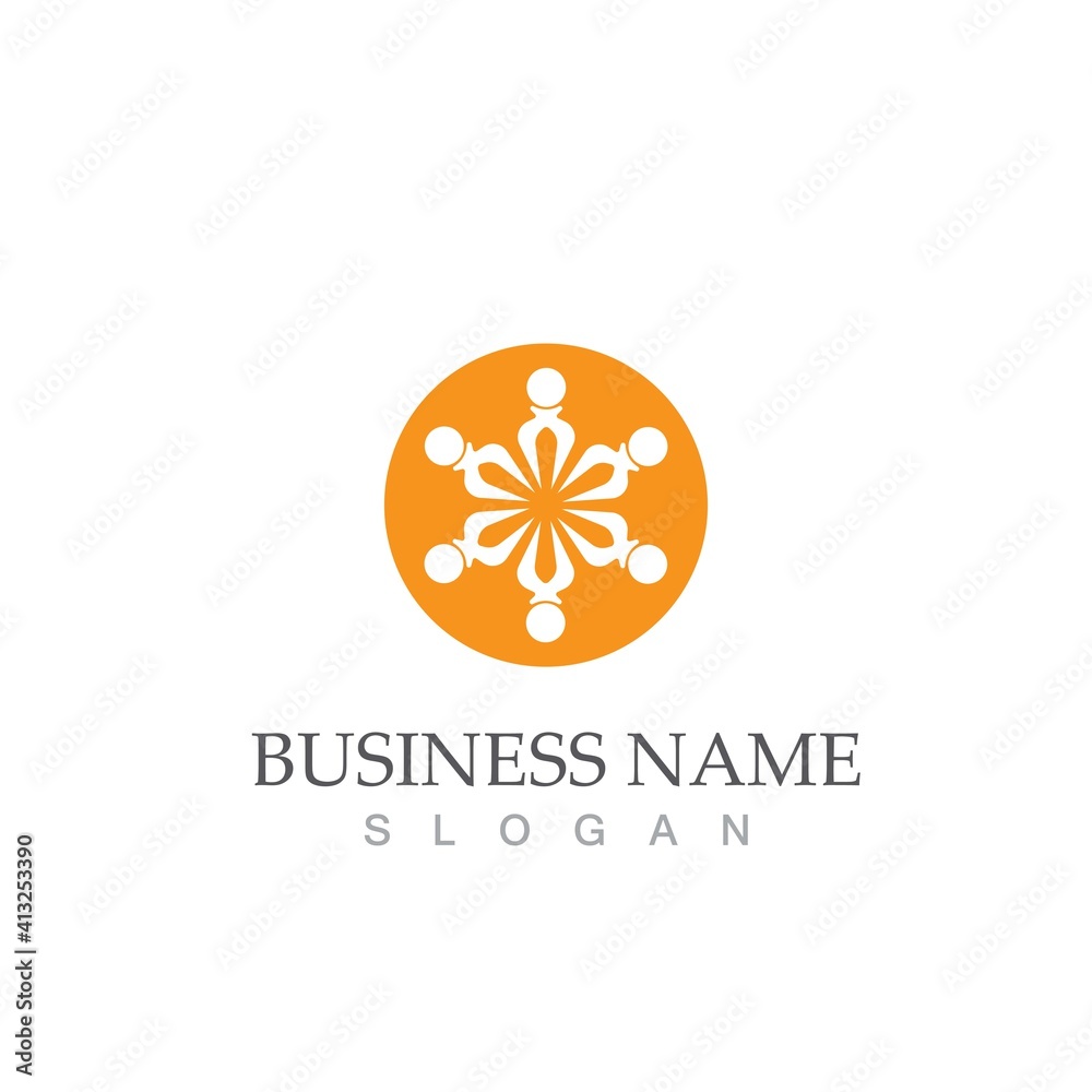 Community, network and social icon Community, network and social icon