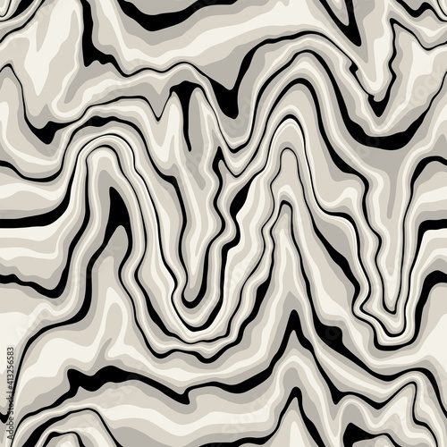 Vector seamless pattern. Abstract grunge texture with stone layered effect. Creative background with beige blots. Decorative design with stone wavy stains. Can be used as swatch for illustrator.