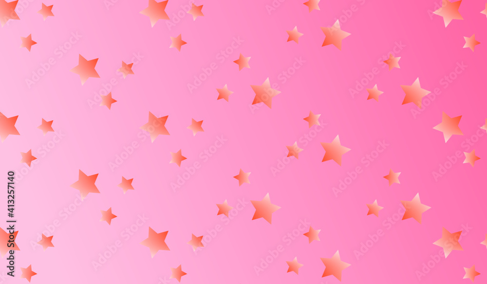 Stars pink background. Vector illustration