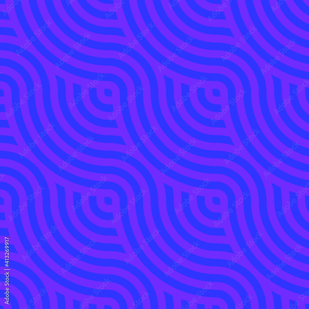 Abstract blue waves