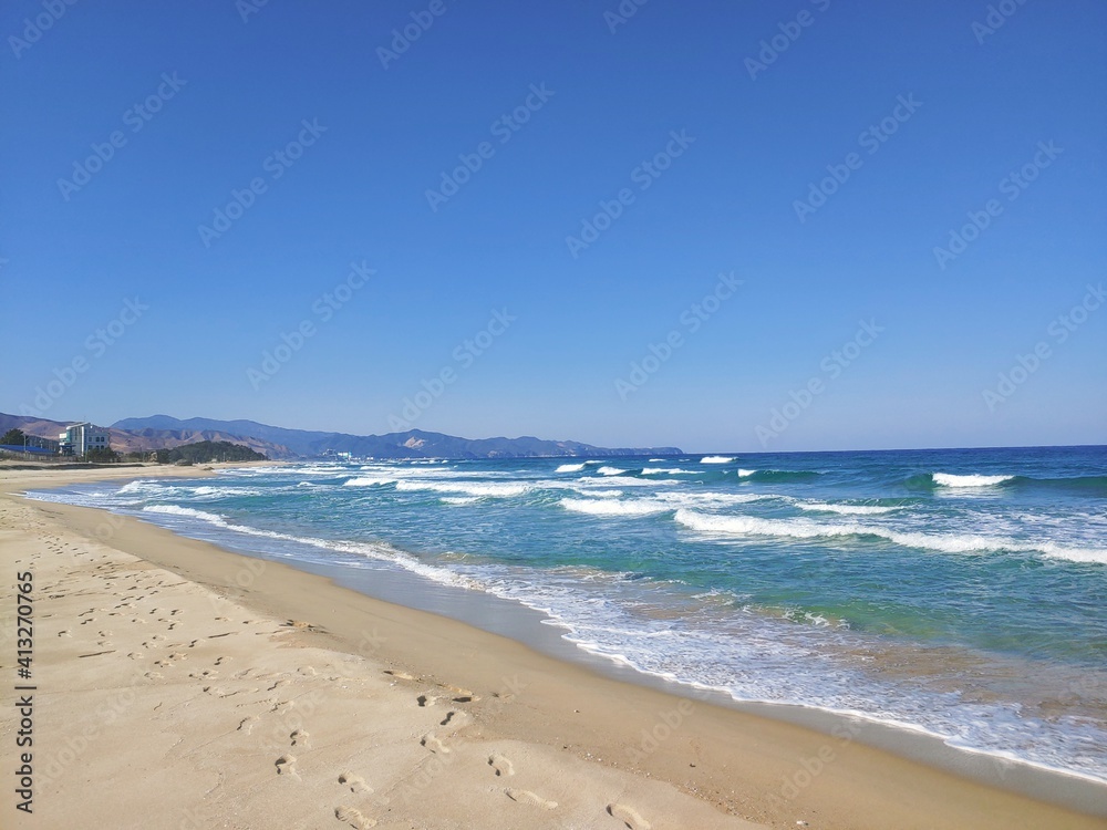 East Sea beaches in Korea.