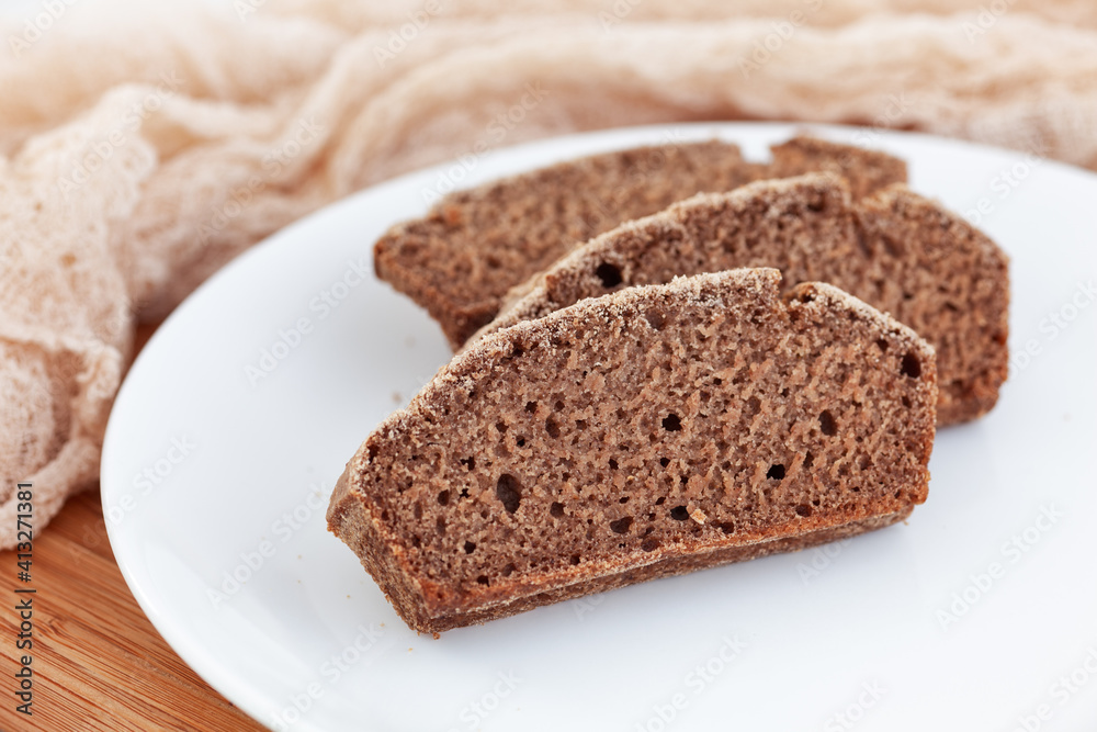 Slices of homemade gluten free bread Slices of homemade gluten free bread