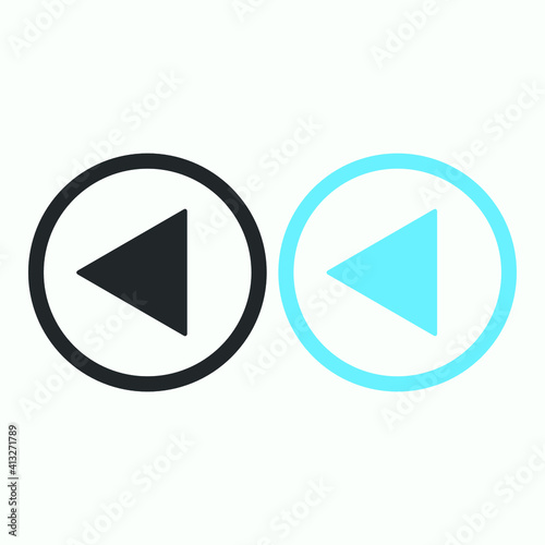 Free Download Play button icon in trendy flat style isolated on grey background. Play symbol for your web site design, logo, app, UI. Vector illustration - GFXLoad