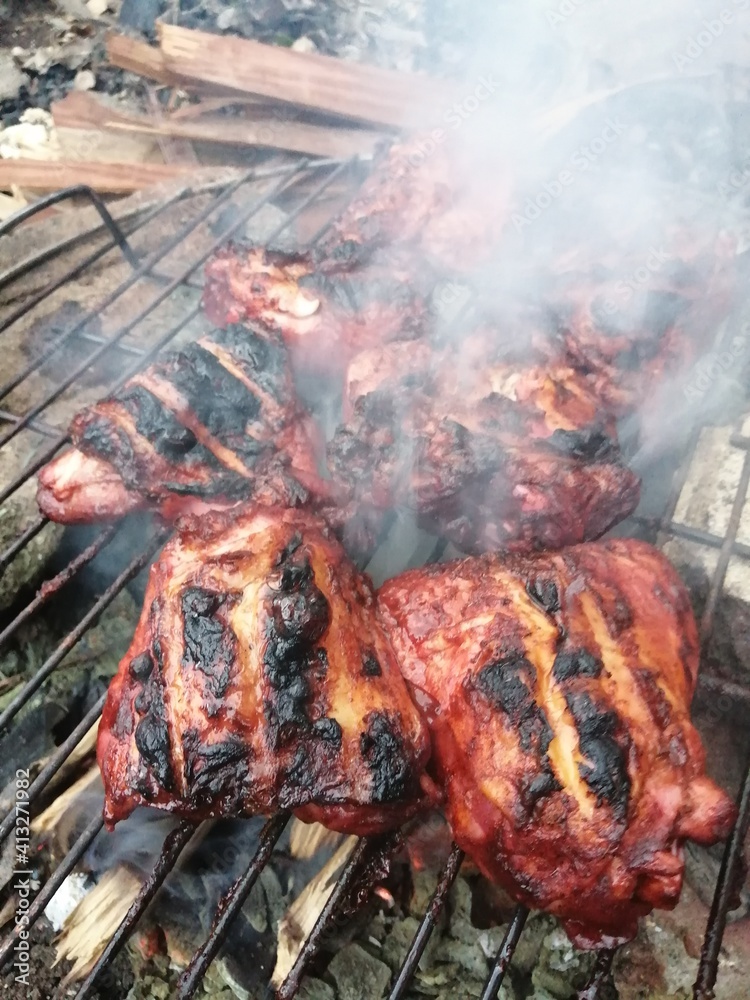 BBQ chicken & meatballs BBQ chicken & meatballs