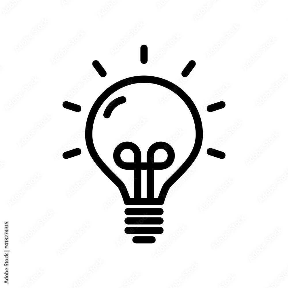 Bulb Icon Design Vector Illustration Template Bulb Icon Design Vector Illustration Template