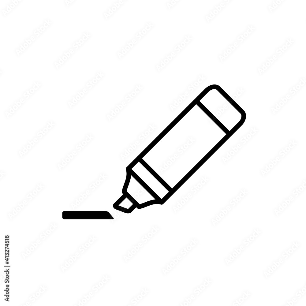 Highlighter Icon Design Vector Template Highlighter Icon Design Vector Template