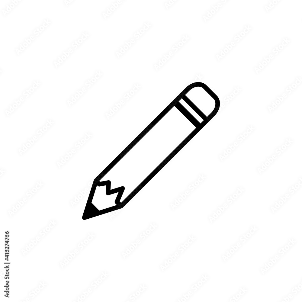 Pencil Icon Design Vector Template Illustration Pencil Icon Design Vector Template Illustration