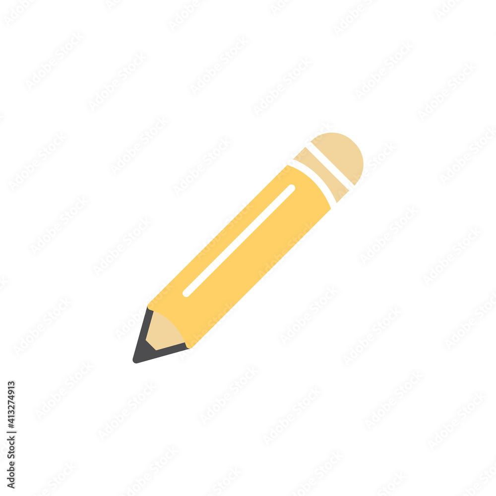 Pencil Icon Design Vector Template Illustration Pencil Icon Design Vector Template Illustration