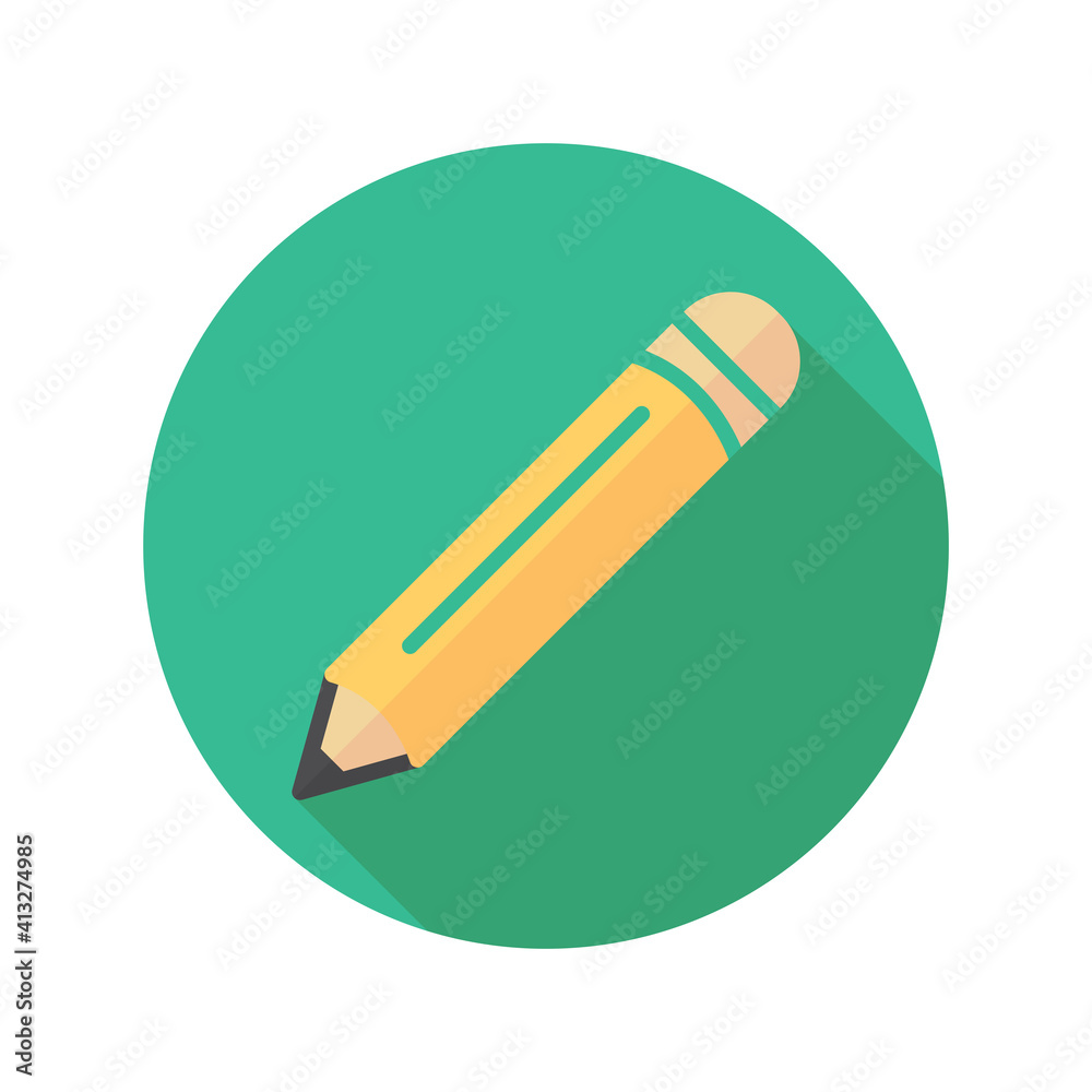 Pencil Icon Design Vector Template Illustration Pencil Icon Design Vector Template Illustration