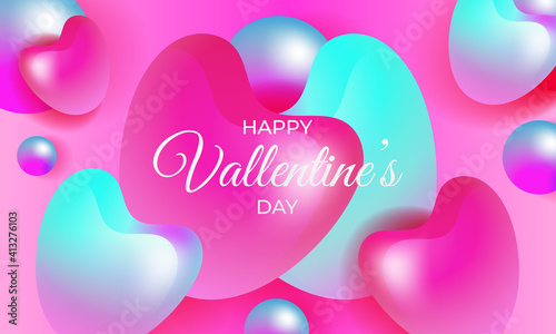 Vector illustration of valentines day graphics background, happy valentine's day background. suitable for happy valentine's day greetings