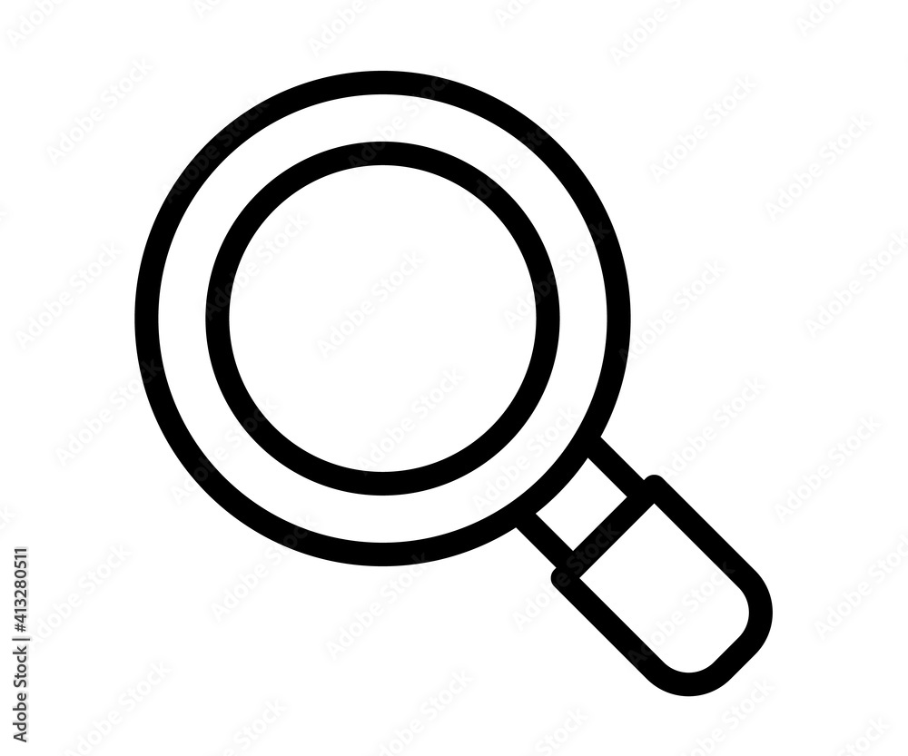 find search searching single isolated icon with outline line style find search searching single isolated icon with outline line style