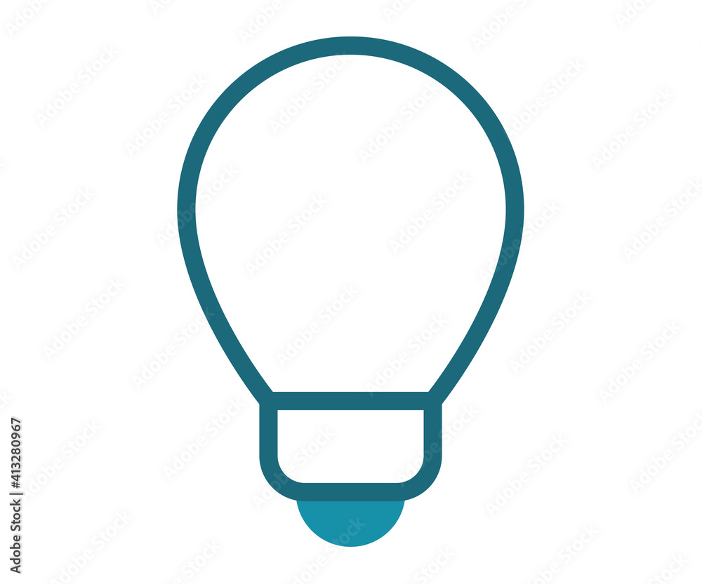 idea light bulb creative single isolated icon with solid line style