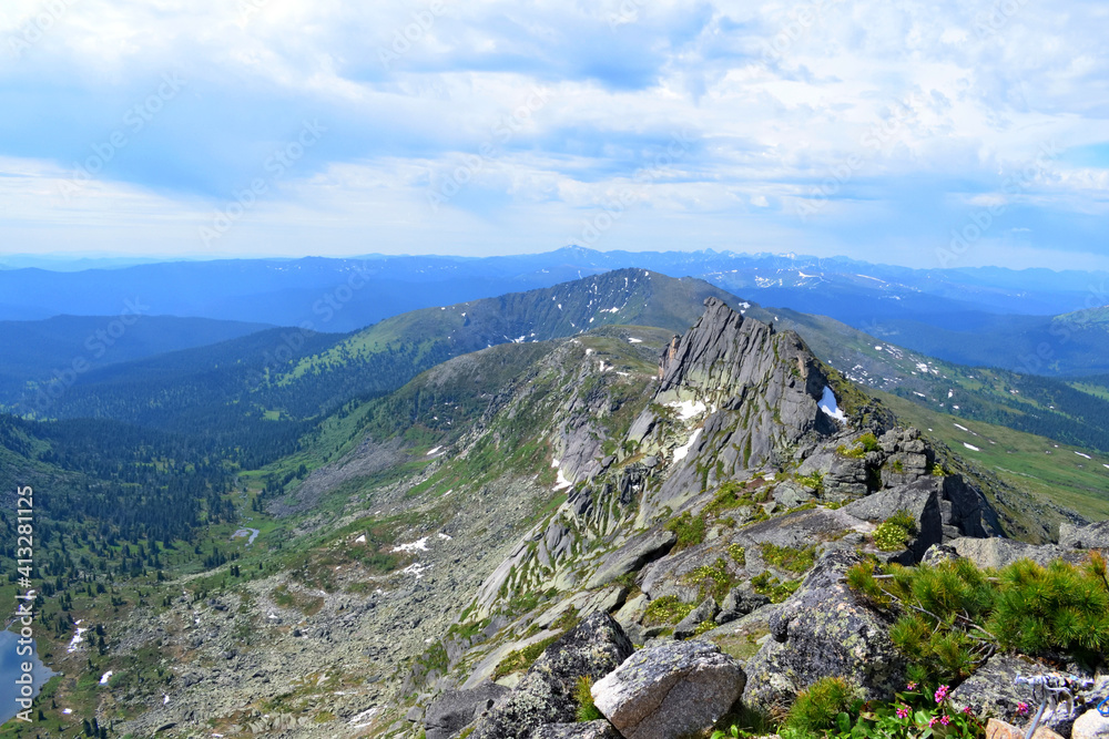 Fototapeta premium National park Ergaki. Sky. Mountains. Summer.