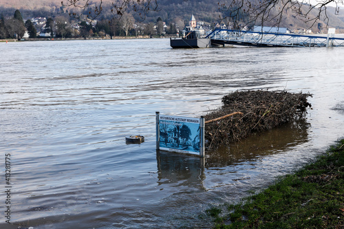 Hochwasser in REmagen am Rhein photo