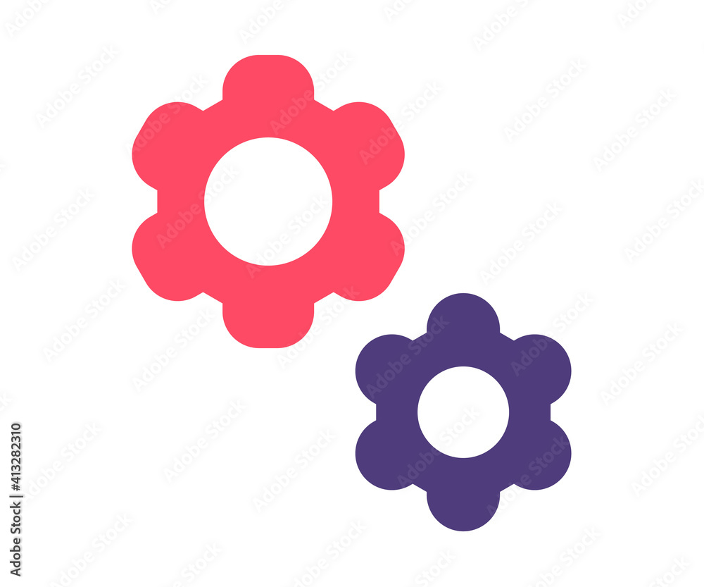 setting configuration cog single isolated icon with flat style setting configuration cog single isolated icon with flat style