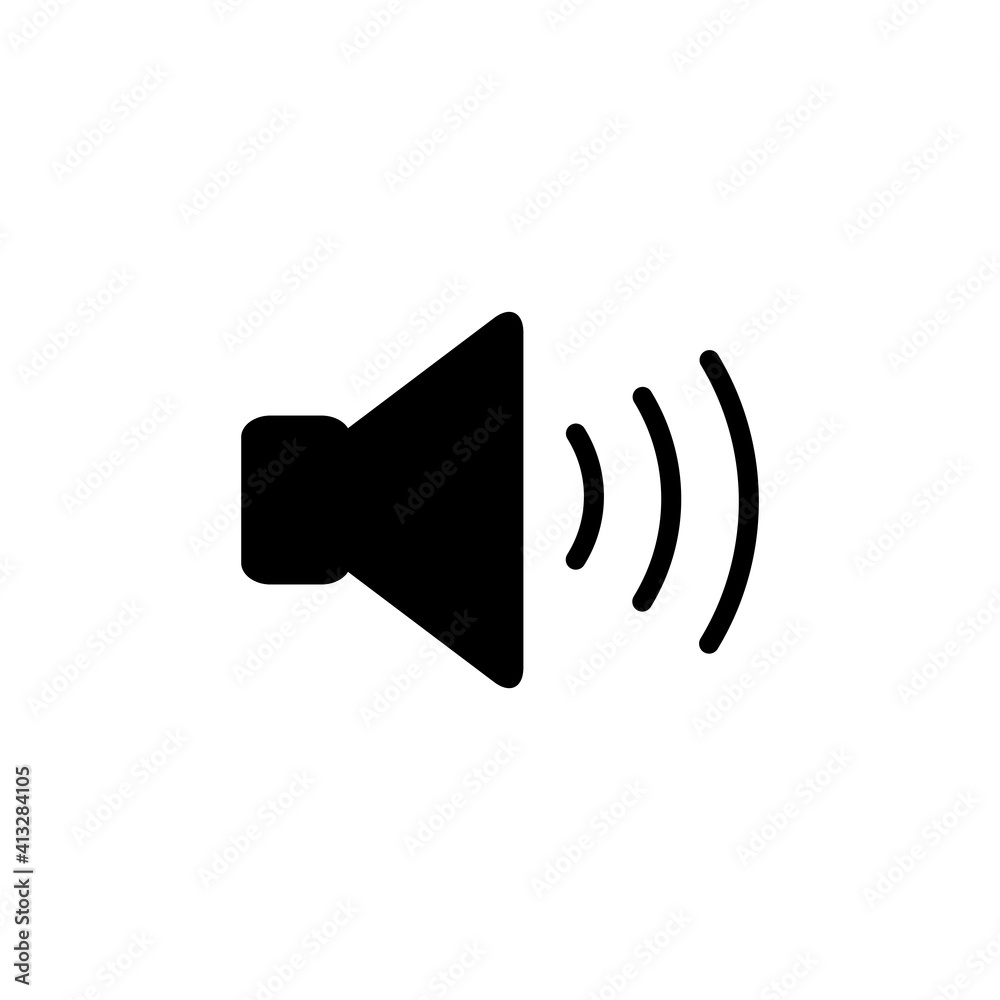Speaker Icon Design Vector Template Illustration