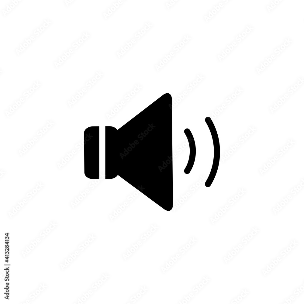 Speaker Icon Design Vector Template Illustration Speaker Icon Design Vector Template Illustration
