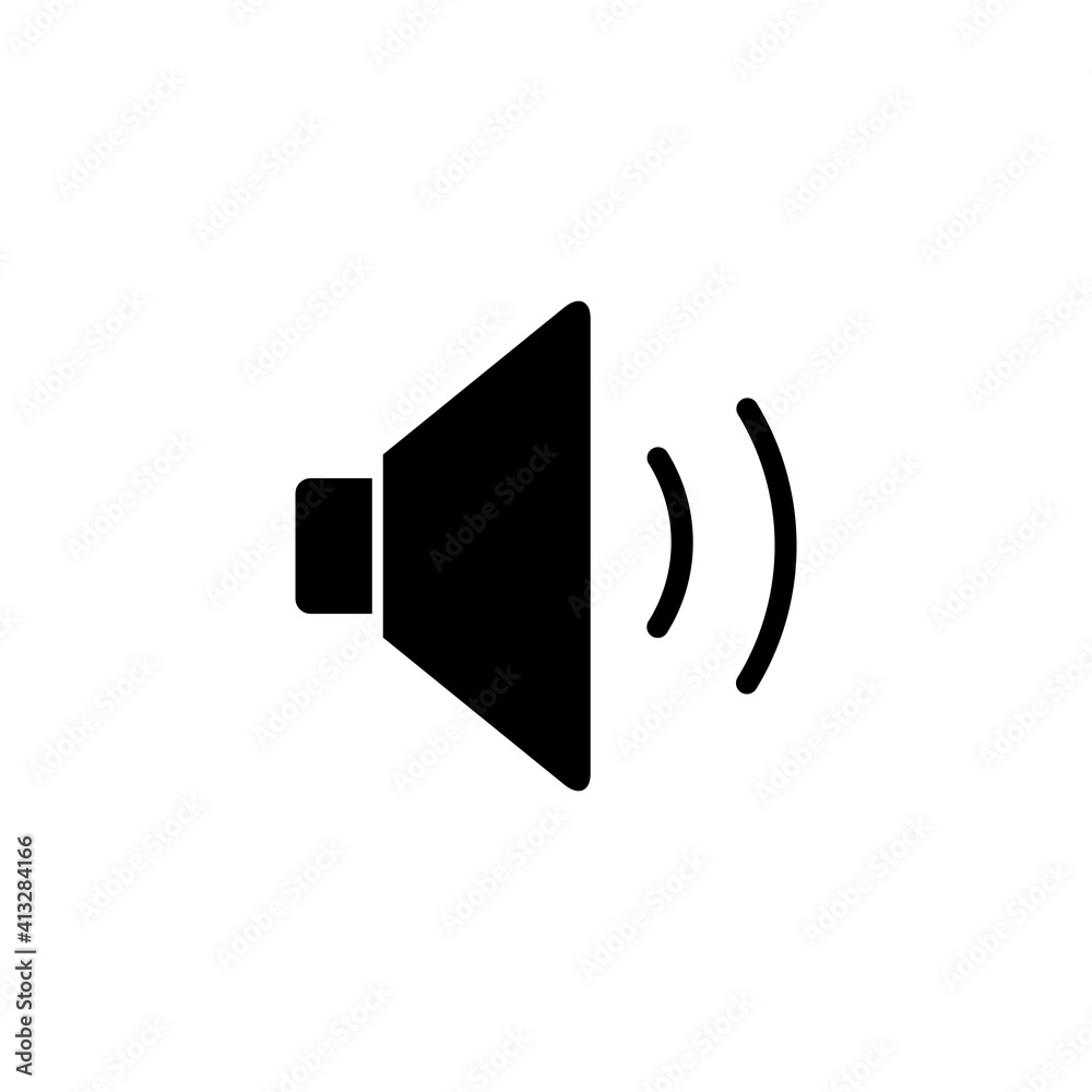 Speaker Icon Design Vector Template Illustration Speaker Icon Design Vector Template Illustration