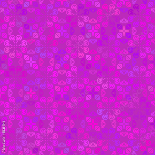 Abstract background Magenta hand drawn delicate seamless ornament
