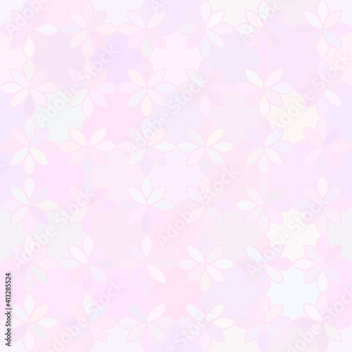 Flower background Abstract vector seamless pattern Pastel pink