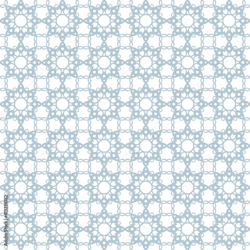 Abstract vector background Seamless flower grid pattern