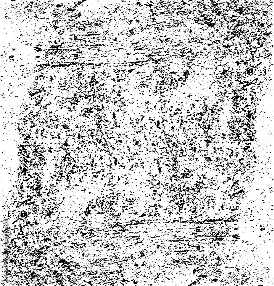 Cracked and Scratched Grunge Urban Background Texture Vector. Dust Overlay Distress Grainy Grungy Effect. Distressed Backdrop Vector Illustration. Isolated Black on White Background. EPS 10.