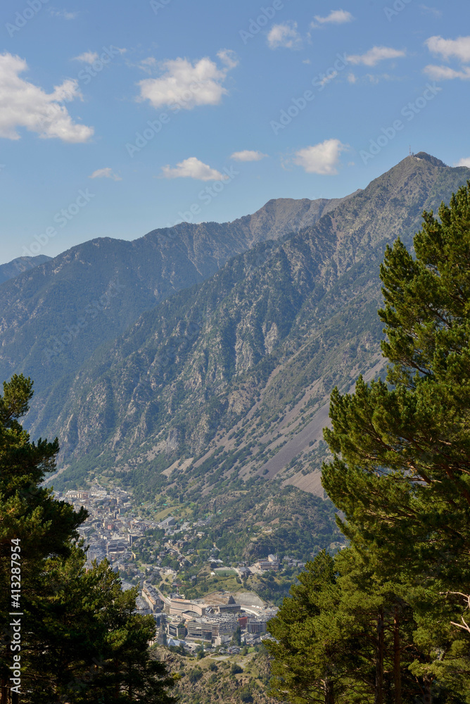 Andorra out of car window Andorra out of car window