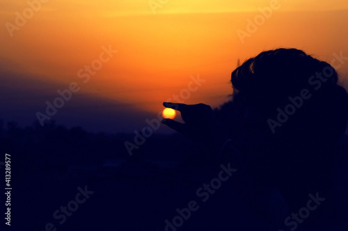 silhouette of a person