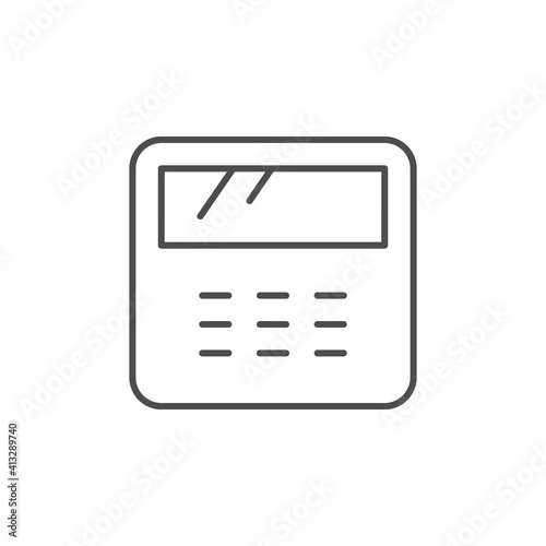 Control panel line outline icon