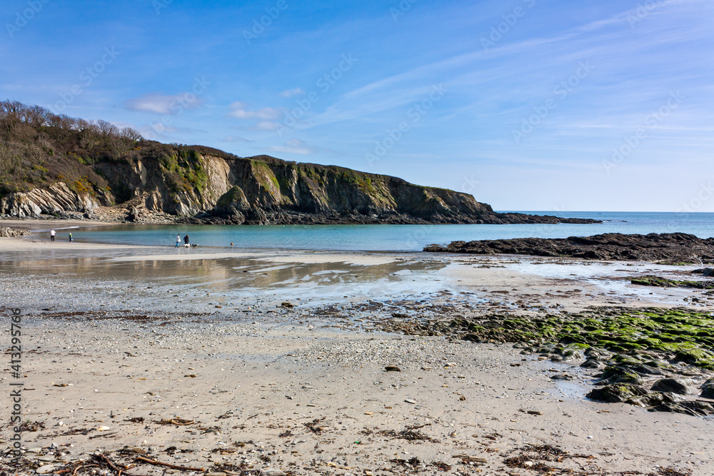 Polridmouth Cove Cornwall England Polridmouth Cove Cornwall England