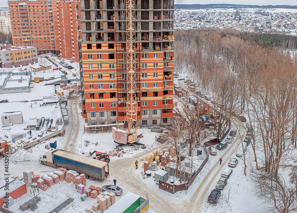 Construction of a high-rise residential building Construction of a high-rise residential building