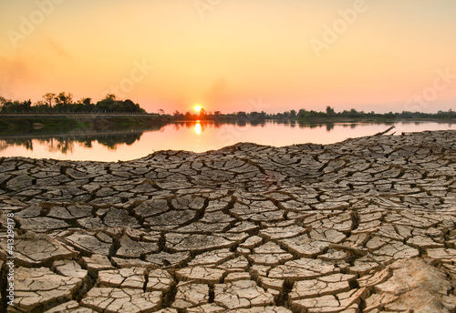 Water is life. Arid season Water is life. Dry season. Background drought water shortage.Cracked land without water